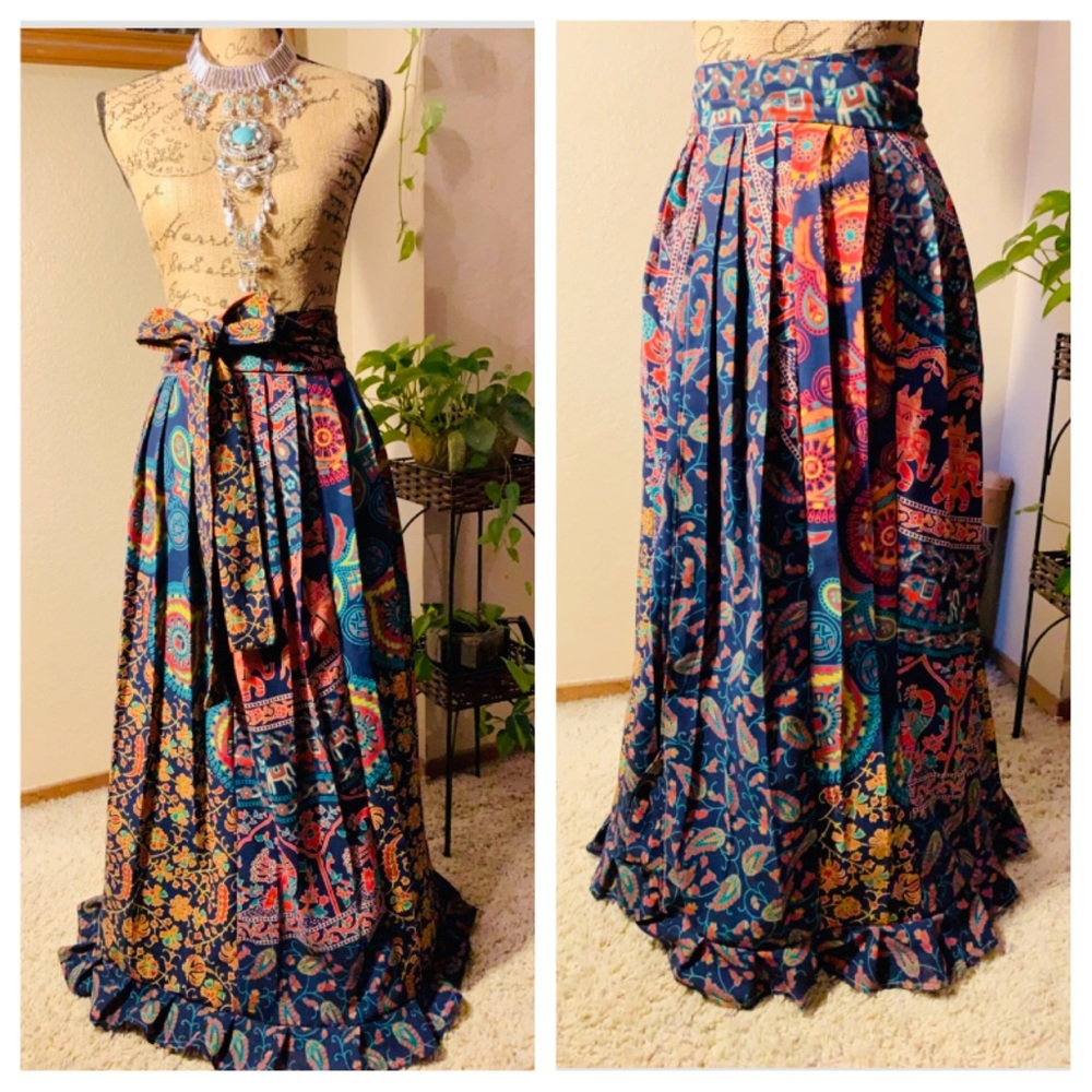 Maxi Skirt Handcrafted Maxi “Goddess” Wrap Around Skirt